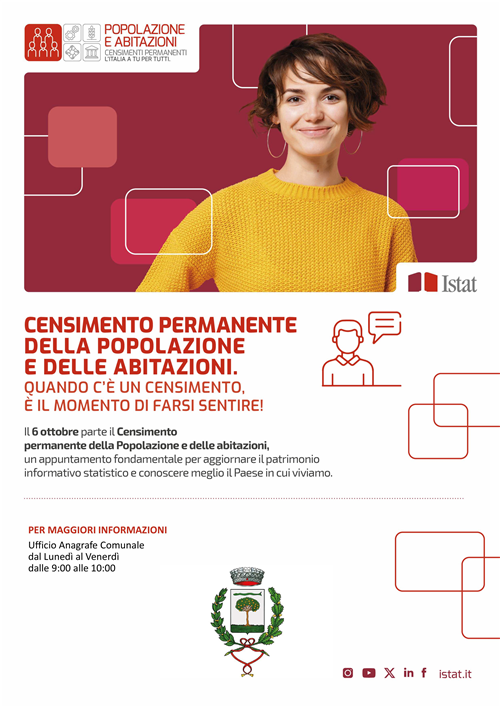 Istat - Censimento popolazione e abitazioni 2025